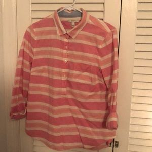 Nice LS JCrew 3/4 Button Down